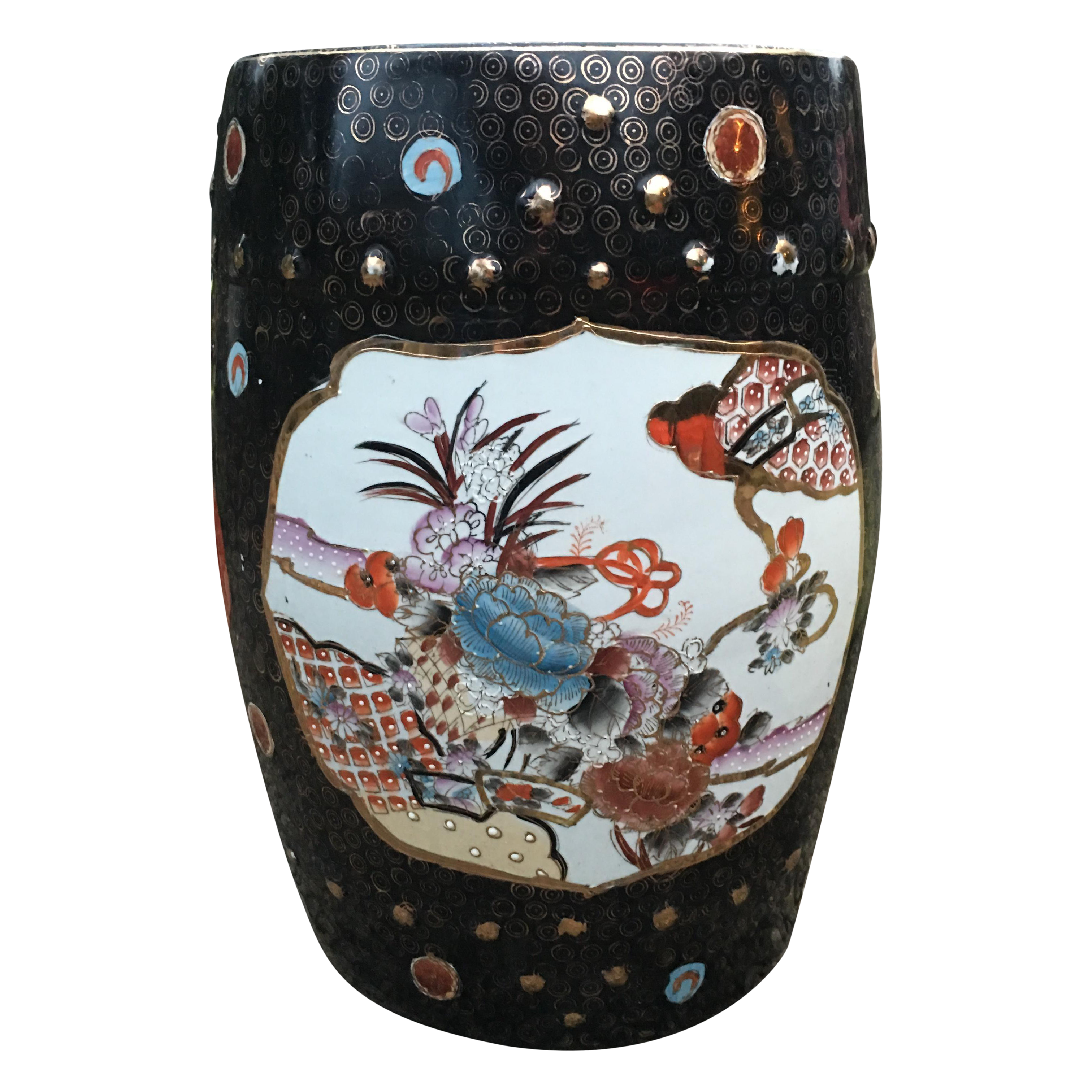Black Garden Stool Black Garden Stool